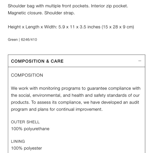 Zara pocketed shoulder bag green - Picture 3 of 9